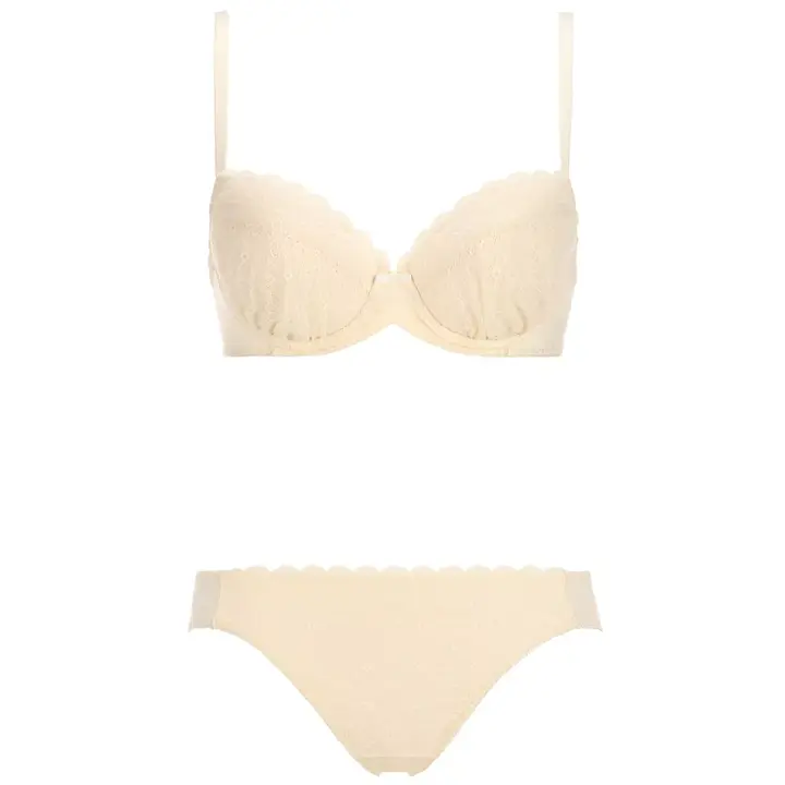 夢みるブラ(R) ライト ブラ＆ショーツセット デイジーシャワー【一部カラーSALE】, ホワイト, product image number 1