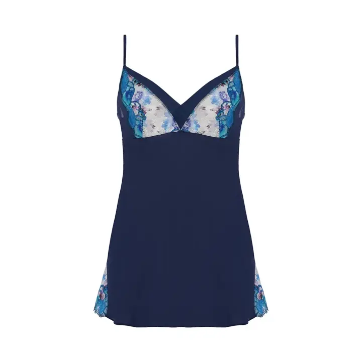 【SALE】レッドレーベル バイ トリンプ0120 ロングキャミソール, ブルー, product image number 0