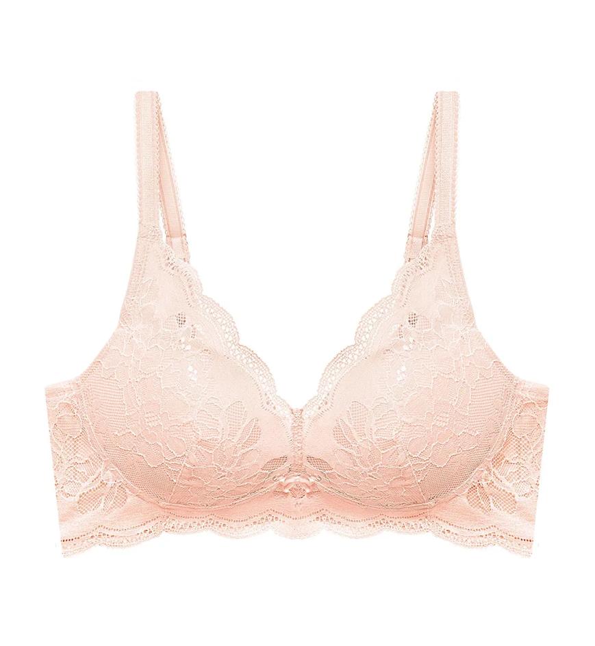 Triumph Florale Oleander Non-Wired Padded - Fig pink - Non-wired Bra