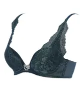 【SALE】チャーミングラマー(R) スリムライン DeepV ブラジャー スノークイーン, グリーン, product image number 2