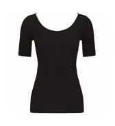 【SALE】薄くて軽い インナー5170 3分袖トップ, ブラック, product