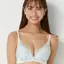 【SALE】夢みるブラ ノンワイヤー ブラジャー フローラルスペルズ, ホワイト, model image number 0