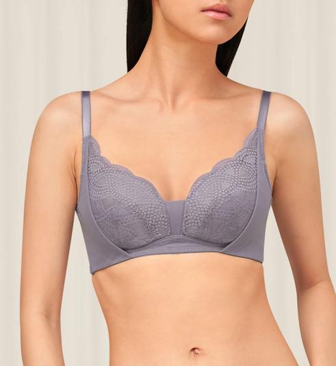 Triumph MODERN CURVY NON-WIRED PADDED BRA - Morandi grey - Non-wired Bra
