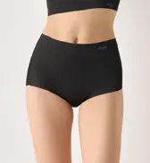 【WEB限定】綿混タイプ(スロギーG028)　マキシショーツ, ブラック, model image number 0