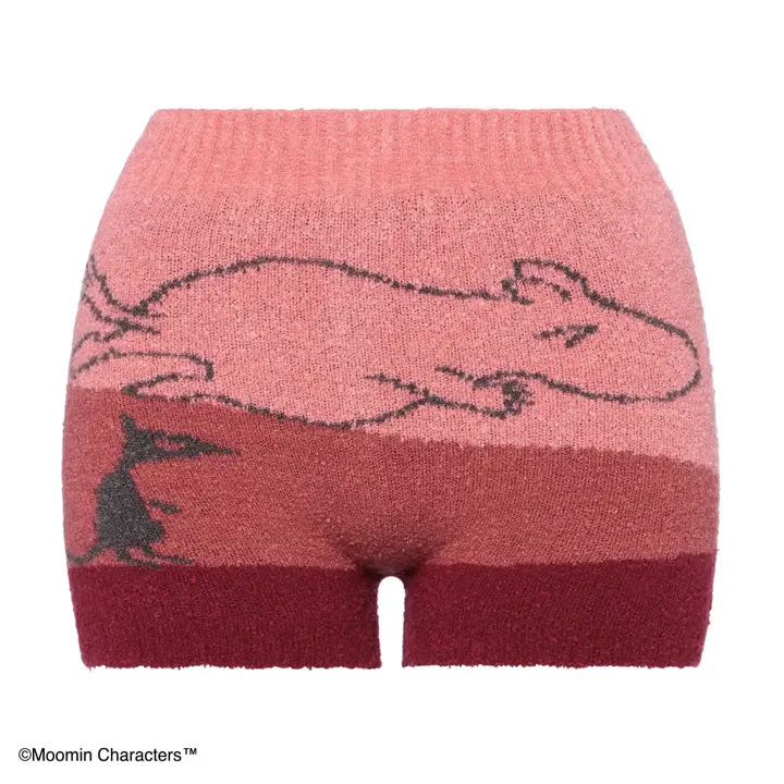 スロギーG073 ムーミン 1分丈ニットパンツ, レッド, product image number 0