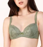 【SALE】トリンププレミアムゴールドレーベル3072ブラジャー, グリーン, model image number 0