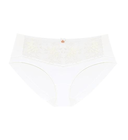 Triumph Quần Lót Hipster Florale Slimming Beauty - Thân thiện môi trường - White - Hipster Panties