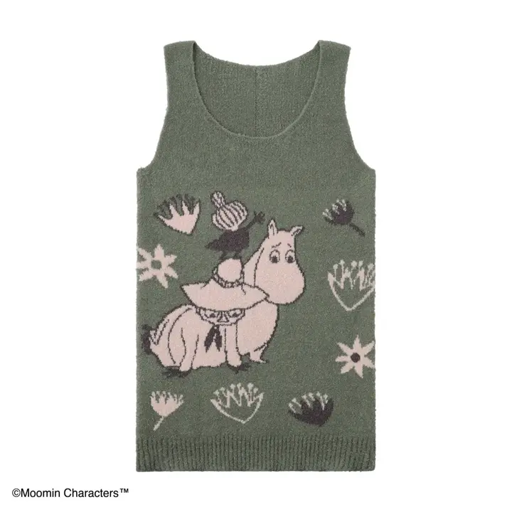 スロギーG073 ムーミン インナートップ, グリーン, product image number 1