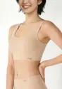【WEB限定】綿混タイプ(スロギーG028)　カップ付きハーフトップ