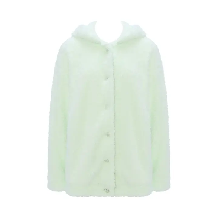 【SALE】もこもこパーカー, グリーン, product image number 0