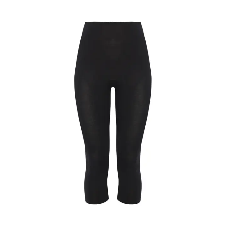 やわらか綿100インナー5310 7分丈ボトム, ブラック, product image number 0