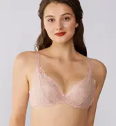 トリンプ プレミアム ゴールドレーベル4000 ブラジャー(パッドなし)【一部カラーSALE】, ピンク, model image number 0