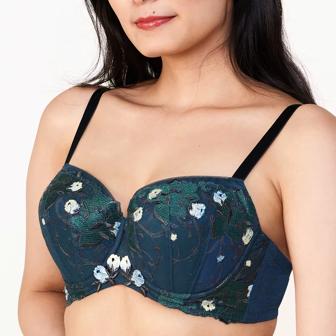 【SALE】レッドレーベル バイ トリンプ0104 ブラジャー(パッドなし), グリーン, model image number 1