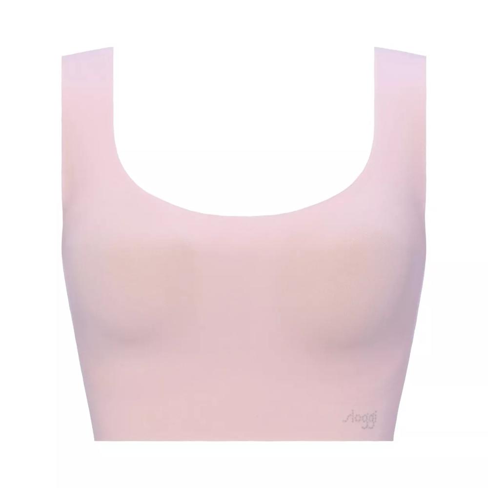 綿混タイプ(スロギーG028)　カップ付きハーフトップ【一部カラーSALE】, ピンク, product image number 0