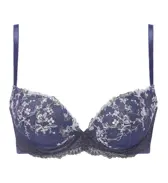 【SALE】チャーミングラマー(R)スリムライン ブラジャー ブルーミングブーケ, ブルー, product image number 0