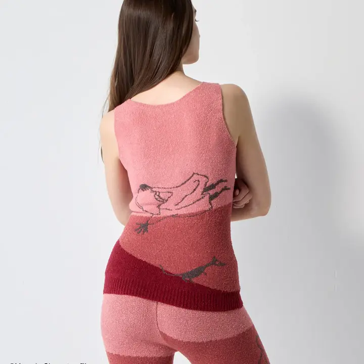 スロギーG073 ムーミン インナートップ, レッド, model image number 3