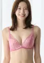 夢みるブラ ノンワイヤー ブラ＆ショーツセット ドリームデイリリー