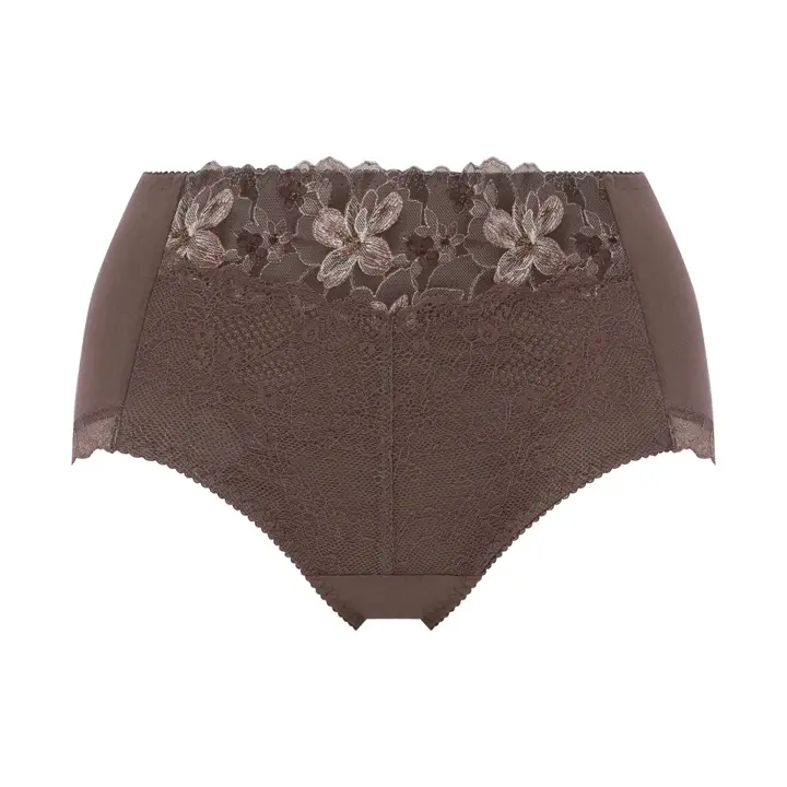 天使のブラ 魔法のハリ感636 はきこみ深めショーツ, ブラウン, product image number 0