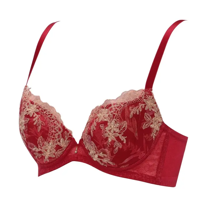 天使のブラ スリムライン644 ブラジャー, レッド, product image number 2