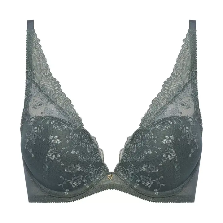 【SALE】AMOSTYLE ホープブラ ブラジャー ピースフルリーフ, グリーン, product image number 0