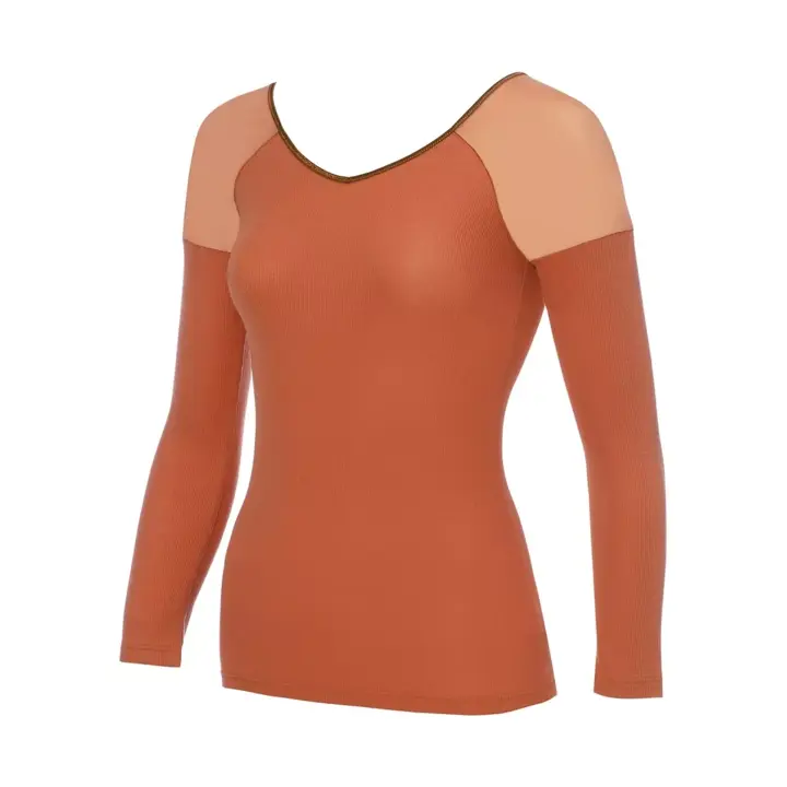 【SALE】エス バイ スロギー サンデーズ 8分袖トップ, オレンジ, product image number 2