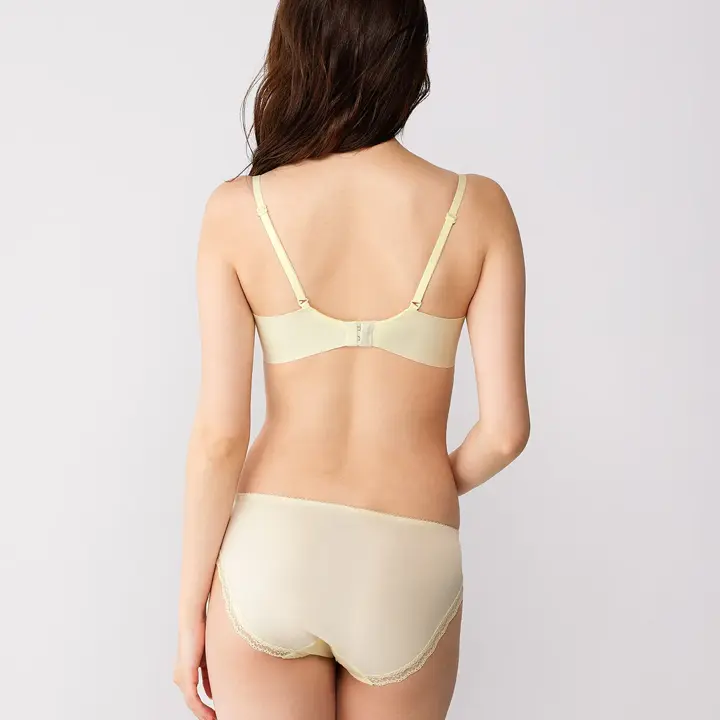 【SALE】優々ブラ630 ノンワイヤーブラジャー, イエロー, model image number 3