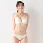 きゅっと寄せブラ ブラ＆ショーツセット デイジーレース【一部カラーSALE】, ホワイト, model image number 1