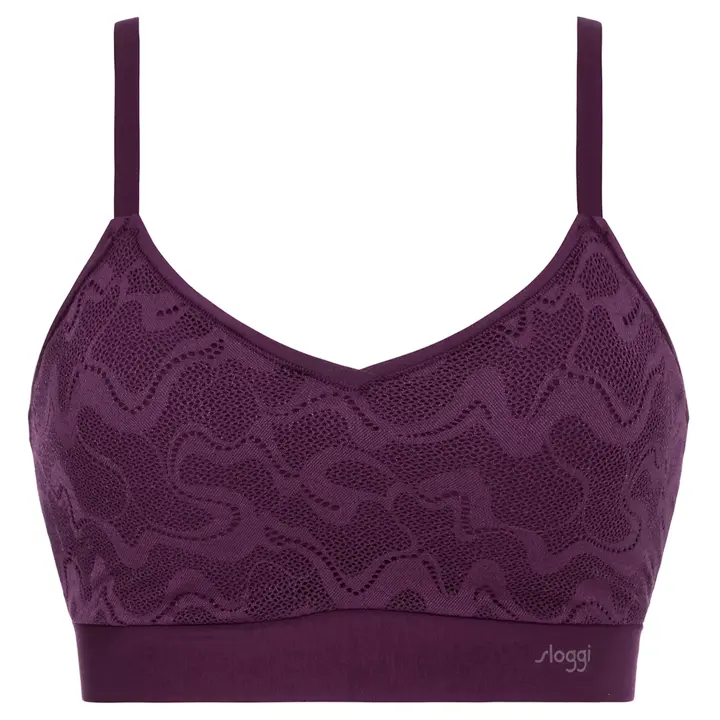 スロギー ゴー オールラウンド レース カップ付きハーフトップ, パープル, product image number 0