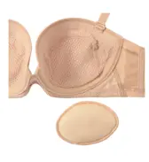 トリンプTシャツブラ025 ブラジャー(ストラップ取り外し可), ベージュ, product image number 3