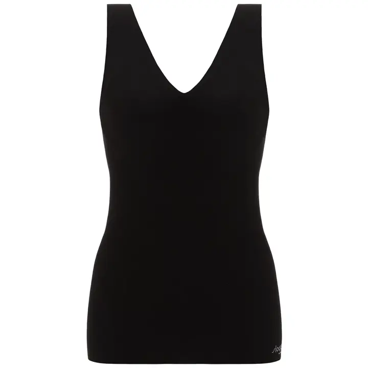 スロギー ゼロフィール(R) 綿混 インナートップ, ブラック, product image number 0