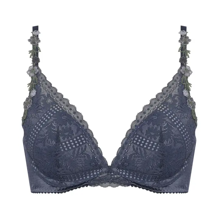 【SALE】夢みるブラ DeepV ブラジャー フレーバーウォーター, ブルー, product image number 0
