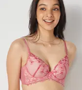 【SALE】【WEB/アウトレット限定】Daily AMOSTYLE 脇高ブラ (イノセントフローラル), オレンジ, model image number 0