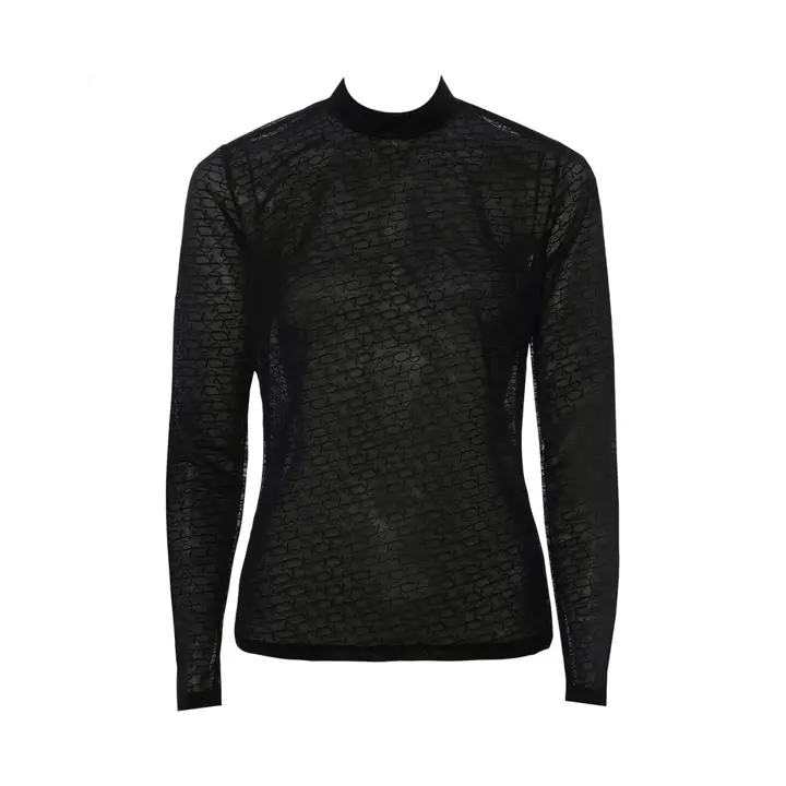 【SALE】シグネチャーシアー592 長袖トップ, ブラック, product image number 0