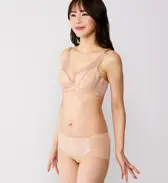 天使のブラ スリムライン632 ボーイズレングス【一部カラーSALE】, ベージュ, model image number 1
