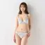 夢みるブラ ノンワイヤー ブラジャー レインボーリリー, ホワイト, model image number 3