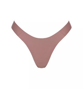 Seamless Thong Panties for Women Stretchy Low Rise Tanga Comfy No Line  Thongs Bikini Underwear 2 Pack (Beige, Small): Buy Online at Best Price in  UAE 