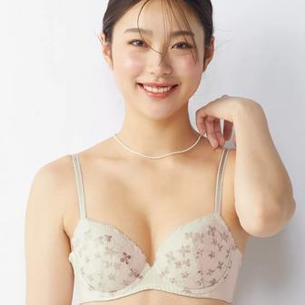 【SALE】夢みるブラ(R) ライト ファブリックロマンス, ホワイト, model image number 0