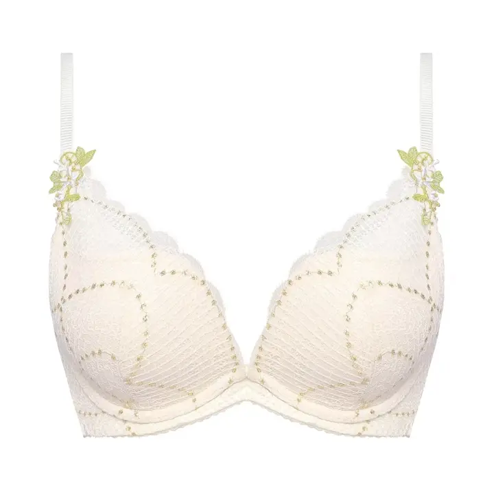 【SALE】夢みるブラ(R) DeepV マイフラワー, ホワイト, product image number 0