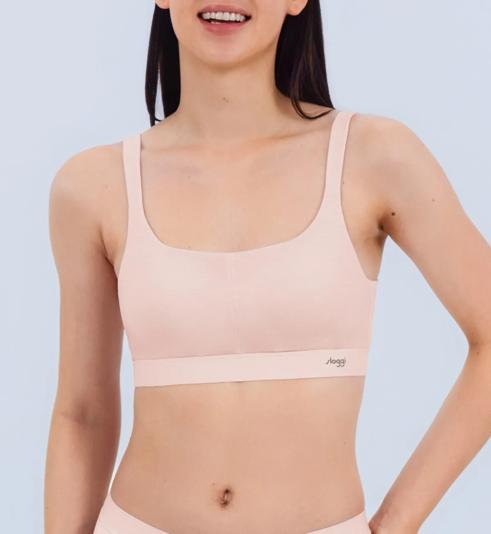 Triumph SLOGGI BASIC SPORTY COOL ROUND NECK BRA - Peach cheek - Non-wired Bra