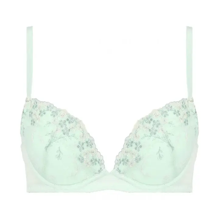 デイリーAMOSTYLE 寄せブラ ブラ＆ショーツセット(ナイトスカイ ブーケ), グリーン, product image number 0