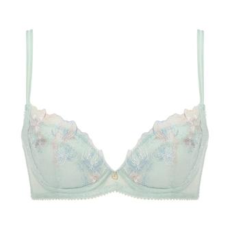 【SALE】ナチュラルスリムブラ ブラジャー カラーバースト, グリーン, product image number 0