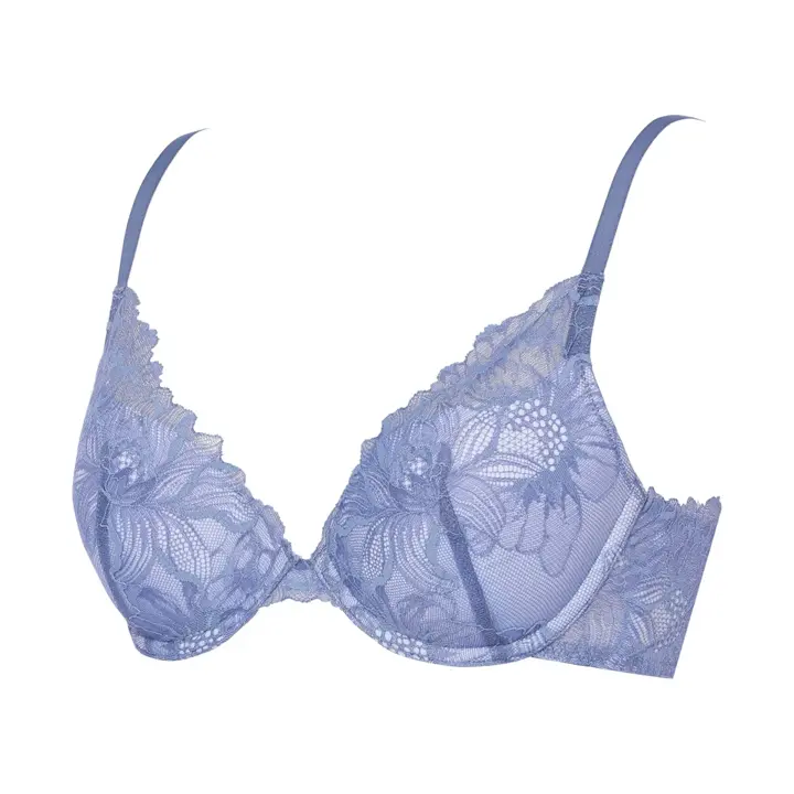 【SALE】ナチュラルユーブラ ブラジャー ガーデニアウィスパー, ブルー, product image number 2