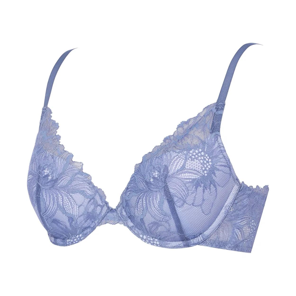 ナチュラルユーブラ ブラジャー ガーデニアウィスパー, ブルー, product image number 2