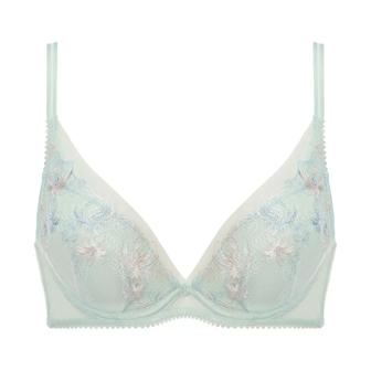 【SALE】チャーミングラマー(R) スリムライン DeepV ブラジャー カラーバースト, グリーン, product