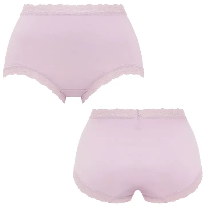 SO NATURAL7120 はきこみ深めショーツ, パープル, product image number 2