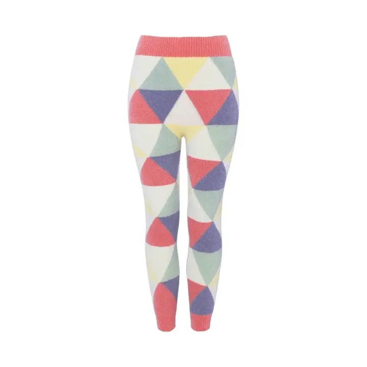 【SALE】スロギー “ほっ”とアイテム 9分丈ニットパンツ, オレンジ, product image number 0