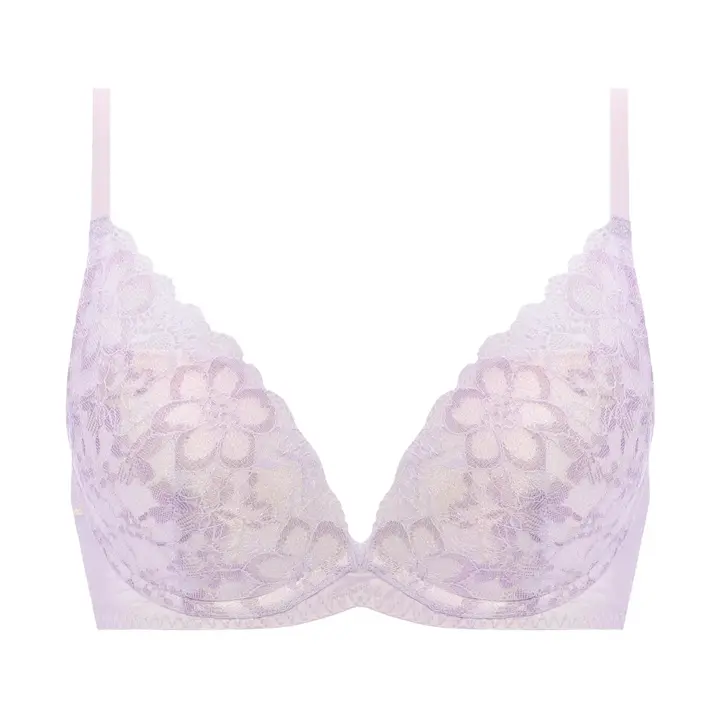 夢みるブラ(R) ノンワイヤー ブラ＆ショーツセット ドリームデイリリー【一部カラーSALE】, パープル, product image number 0