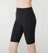 【SALE】あったか肌側綿100インナー5380 5分丈ボトム, ブラック, model image number 1