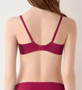 【WEB限定】美胸フィットブラ アザレア ブラジャー, レッド, model image number 3