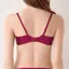 美胸フィットブラ アザレア ブラジャー, レッド, model image number 3